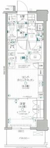 デュオステージ関内Ⅱの間取り画像