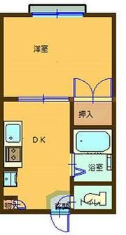 メゾンシブキ駅南の間取り画像