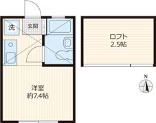 イーリスコート西横浜B棟の間取り画像