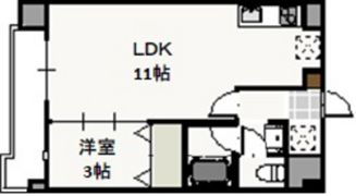 フォンティーヌ弓之町の間取り画像