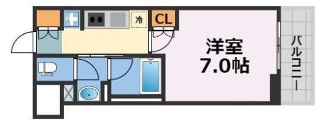 クレストコート靭公園THE CLASSの間取り画像