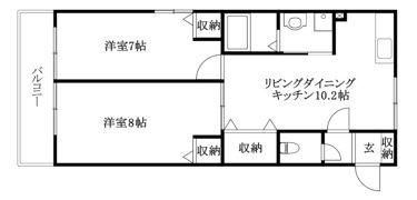 エイデンビル北久米の間取り画像