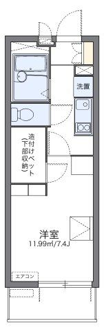 レオパレスヒルズMT八幡の間取り画像
