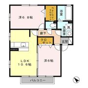 ディアコート Ⅰ/Ⅱ?Ⅱの間取り画像