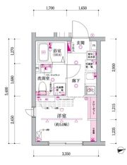 ベルシードステアー日暮里の間取り画像