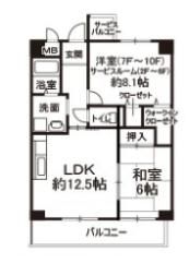 ハイシュタイン堀江の間取り画像