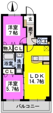花みずきの間取り画像