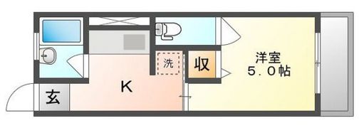 ハイツユタカの間取り画像