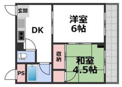 グランドハイツ大今里の間取り画像