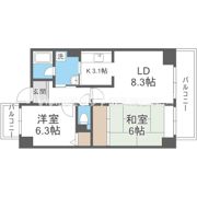 カサグランデ甚田の間取り画像
