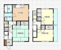 DK戸建ての間取り画像
