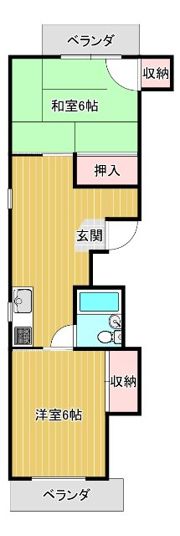コーポ高山の間取り画像