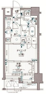 日神デュオステージ池袋の間取り画像