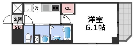 オズレジデンス今里NORTHの間取り画像