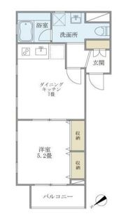 WELL House東大井の間取り画像