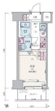 リヴシティ武蔵浦和の間取り画像