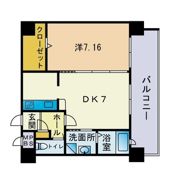 HF大濠レジデンスBAYSIDEの間取り画像