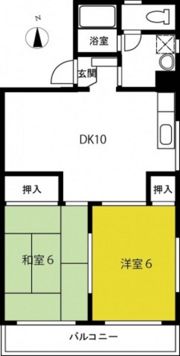 コーポふじもとの間取り画像