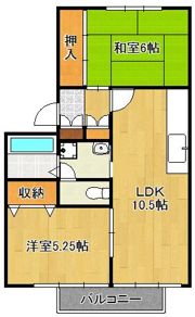 ハイツアスリッチA棟の間取り画像