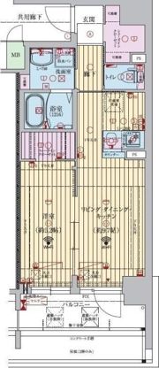 ファーストフィオーレ梅田イーストの間取り画像