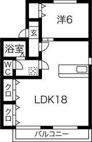 五平ハイツDの間取り画像