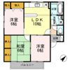 ハイカムール宮本Ⅱ A棟の間取り画像
