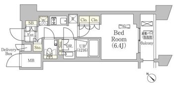 メゾンカルム日本橋馬喰町の間取り画像