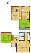 大平台貸家の間取り画像