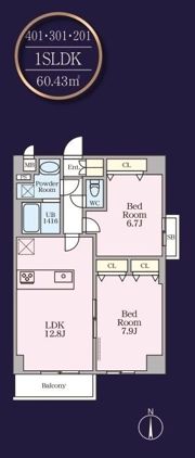 THE MANOR EXELSIORの間取り画像