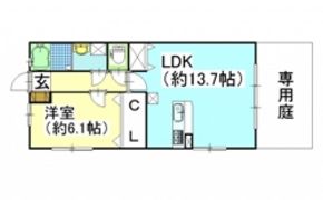 ウッディバードA棟の間取り画像