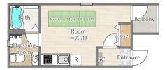 FUJISTA幡ヶ谷5の間取り画像
