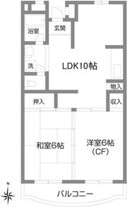 ファルム烏山の間取り画像