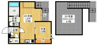 Grandtic R.I青崎の間取り画像