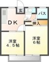 ユーハイツの間取り画像
