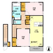 キャッツアイ Aの間取り画像