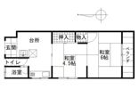 佐々木アパート 2F西の間取り画像