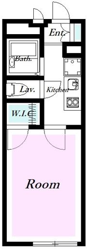 レオパレスアドミラブールユキコの間取り画像
