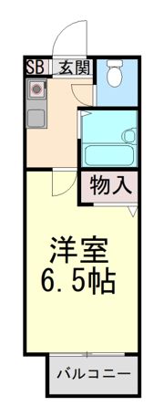 モナハイツ灘南の間取り画像