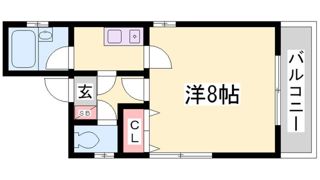 ラムール西上橘通の間取り画像