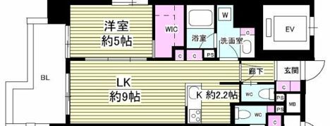 ミリアレジデンス根岸柳通りの間取り画像