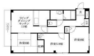 フォブール平井の間取り画像