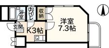 スリーゼ白島の間取り画像