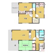 枚方市津田山手2丁目 戸建賃貸の間取り画像