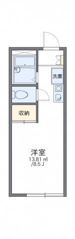 レオパレストダワンルームハイツ2の間取り画像