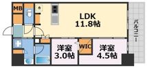 アーバネックス南森町WESTの間取り画像