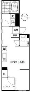 ユノー東大前の間取り画像