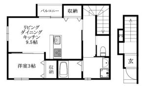 Alba-casa南吉田の間取り画像