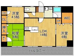 パラシオ二島の間取り画像