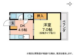竹野コーポの間取り画像
