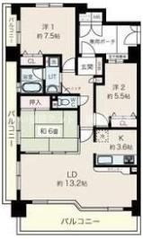 パデシオン浜大津 801号の間取り画像